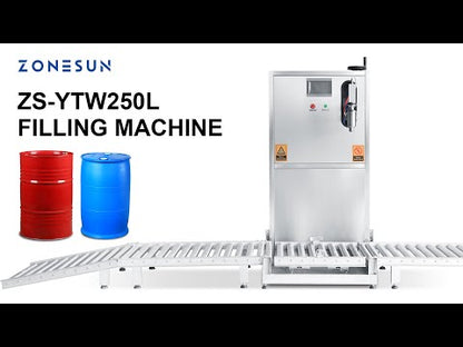 ZONESUN ZS-YTW250L Large Flow Liquid Weighing Drum Filling Machine