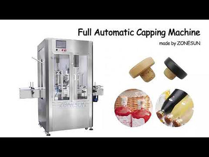 ZONESUN ZS-XG16D Automatic Cork Press Capping Machine with Dust Cover