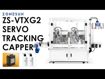 Zonesun ZS‑VTXG2 Dual‑Head Continuous Motion Automatic Capping Machine