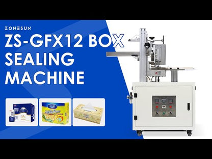 ZONESUN ZS-GFX12 Automatic Hot Melt Glue Box Sealing Machine Carton Folding Machine
