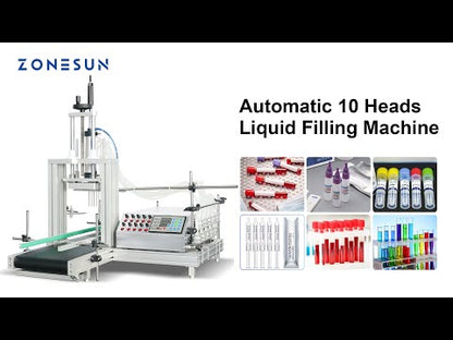 ZONESUN ZS-DTPP10D 10 Diving Nozzles Peristaltic Pump Liquid Filler