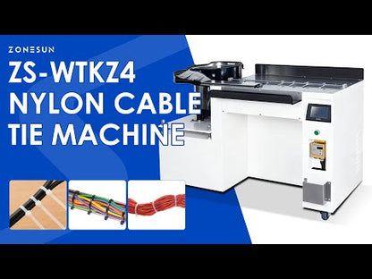 ZONESUN ZS-WTKZ4 Automatic Nylon Cable Tie Binding Machine Cable Strapping Machine