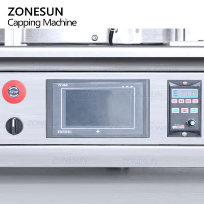 ZONESUN ZS-XG1870D2 Automatic T-Cork Capping Machine with Vibratory Bowl Cap Sorter for Bottle Bottling Line