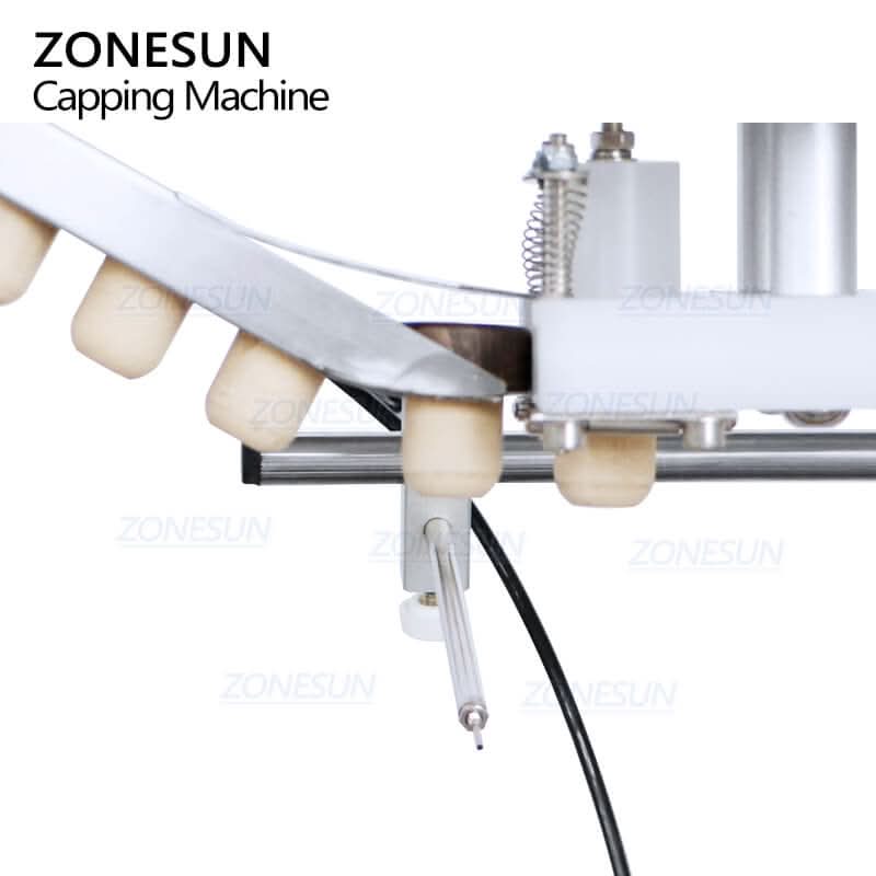 ZONESUN ZS-XG1870D2 Automatic T-Cork Capping Machine with Vibratory Bowl Cap Sorter for Bottle Bottling Line