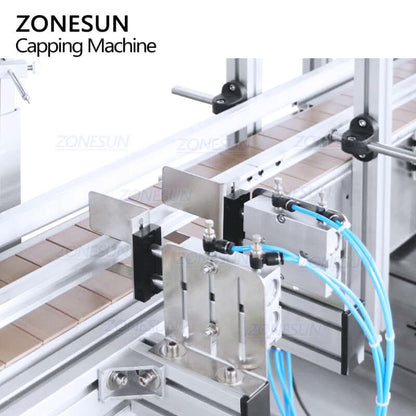 ZONESUN ZS-XG1870D2 Automatic T-Cork Capping Machine with Vibratory Bowl Cap Sorter for Bottle Bottling Line