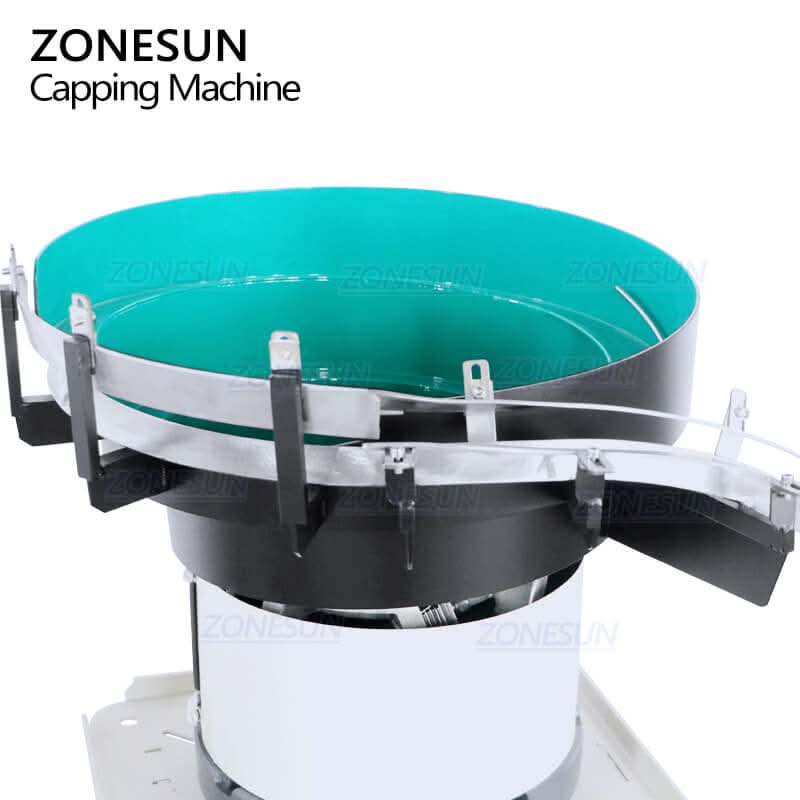 ZONESUN ZS-XG1870D2 Automatic T-Cork Capping Machine with Vibratory Bowl Cap Sorter for Bottle Bottling Line