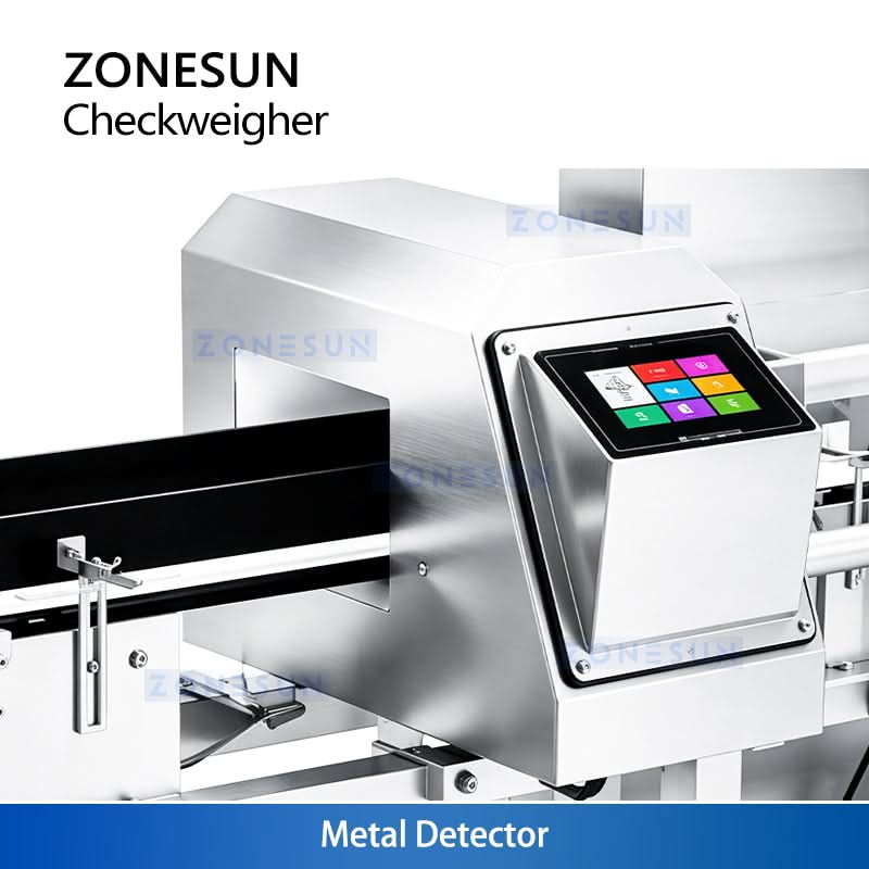 ZONESUN ZS-MD910K Automatic Metal Detector Checkweigher with Reject System