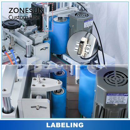 ZONESUN ZS-DPCL2/ZS-FAL180D5 Custom Filling Capping Labeling Lines