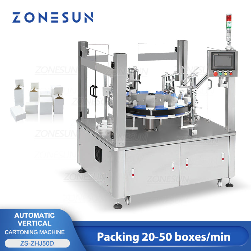 ZONESUN ZS-ZHJ50D Automatic Rotary Cartoning and Folding Machine