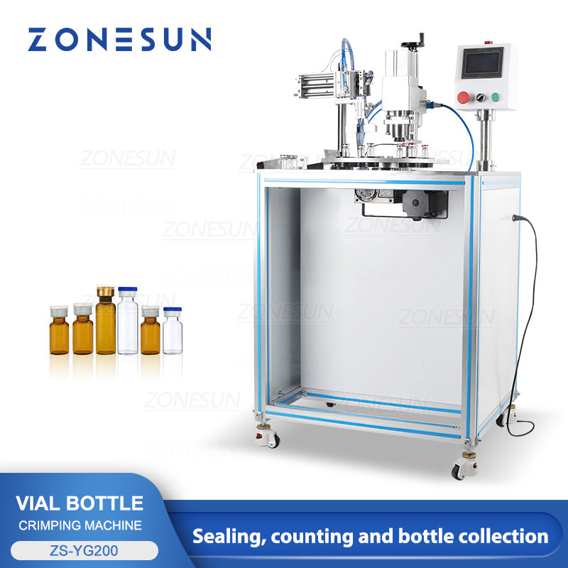 ZONESUN ZS-YG200 Automatic Pneumatic Vial Crimping Capping Machine