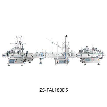 ZONESUN ZS-DPCL2/ZS-FAL180D5 Custom Filling Capping Labeling Lines