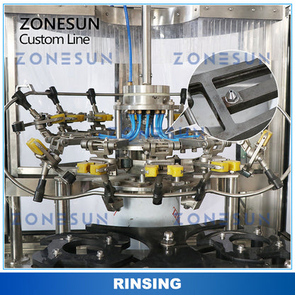 ZONESUN ZS-FALU Custom Bottle Filling Capping Labeling Production Line