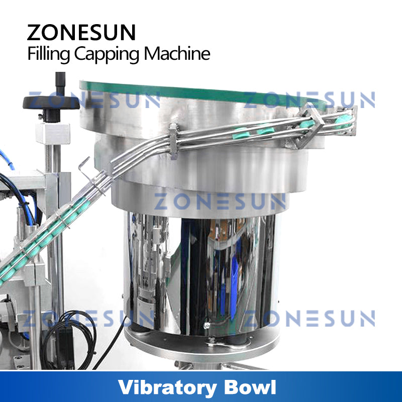 ZONESUN ZS-XBFC25S Auto Ceramic Pump Liquid Filling Capping Machine