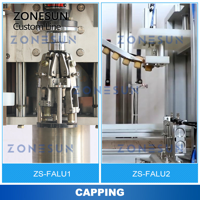 ZONESUN ZS-FALU Custom Bottle Filling Capping Labeling Production Line