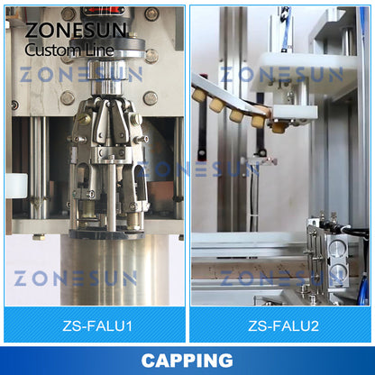 ZONESUN ZS-FALU Custom Bottle Filling Capping Labeling Production Line
