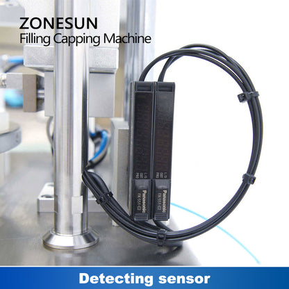 ZONESUN ZS-XBFC25S Auto Ceramic Pump Liquid Filling Capping Machine