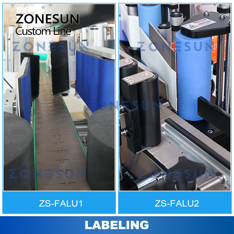 ZONESUN ZS-FALU Custom Bottle Filling Capping Labeling Production Line