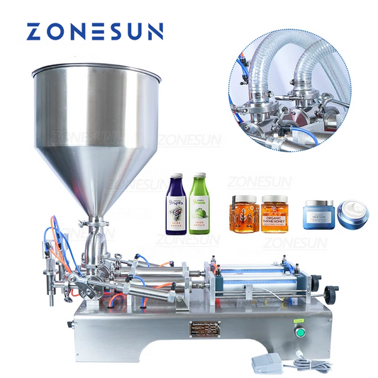 ZONESUN ZS-GY2 Semi-auto Pneumatic Paste & Liquid Filling Machine