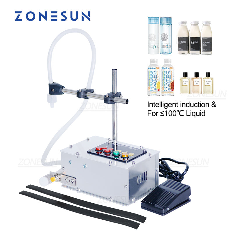 ZONESUN Induction Liquid Filling Machine for Food & Cosmetics