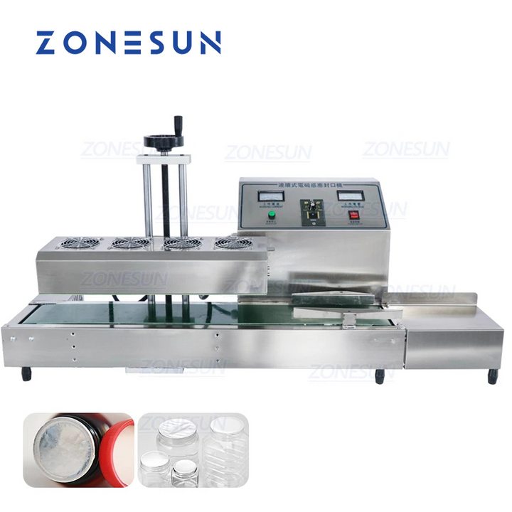 Sigillatrice automatica in linea a induzione per tappi di bottiglia ZONESUN ZS-FK6000A
