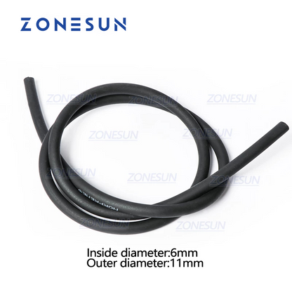 ZONESUN PJ-GZ6 Fluorine Rubber Hose 2m for Acid & Alkali Filling