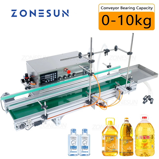 ZONESUN ZS‑DTDP5‑4 Heavy‑Duty Big Flow 4‑Nozzle Diaphragm Pump Filler