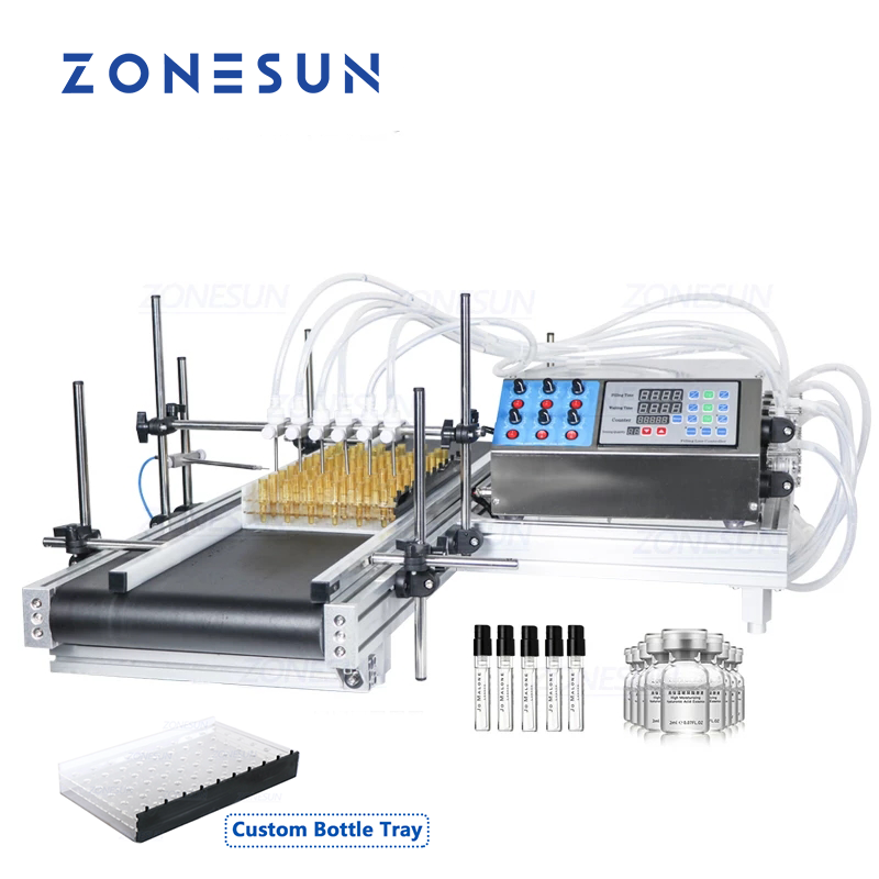 ZONESUN ZS-DTPP6B 6-Head Peristaltic Pump Liquid Filling Machine