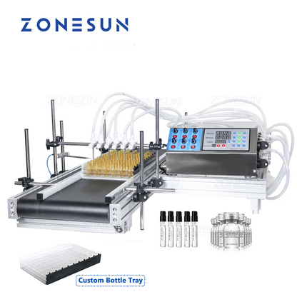 ZONESUN ZS-DTPP6B 6-Head Peristaltic Pump Liquid Filling Machine