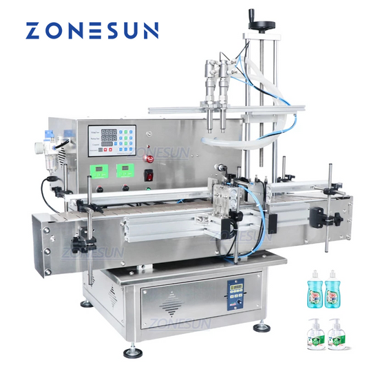 ZONESUN ZS-DTDP20-2 Dual Head Desktop Liquid Filling Machine