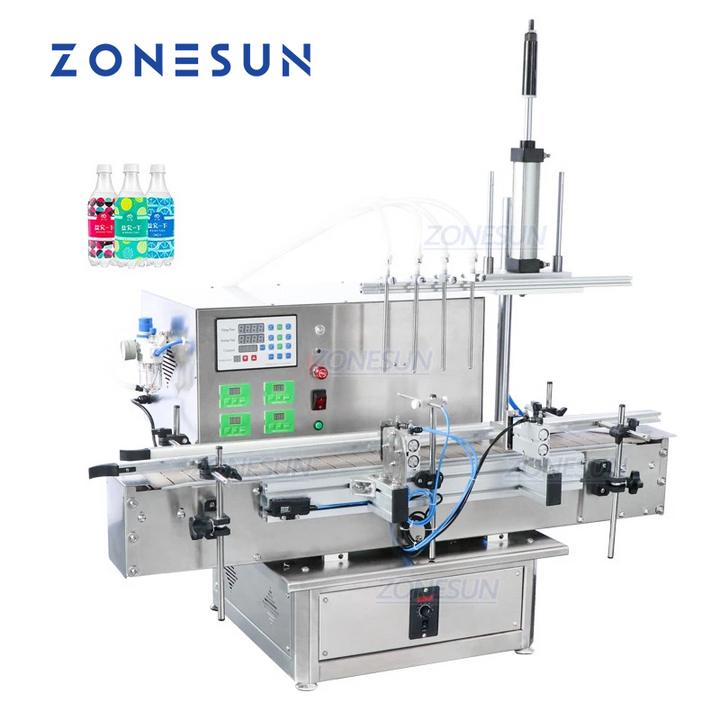 ZONESUN ZS-DTPP4D 4-Diving Nozzle Peristaltic Pump Liquid Filler