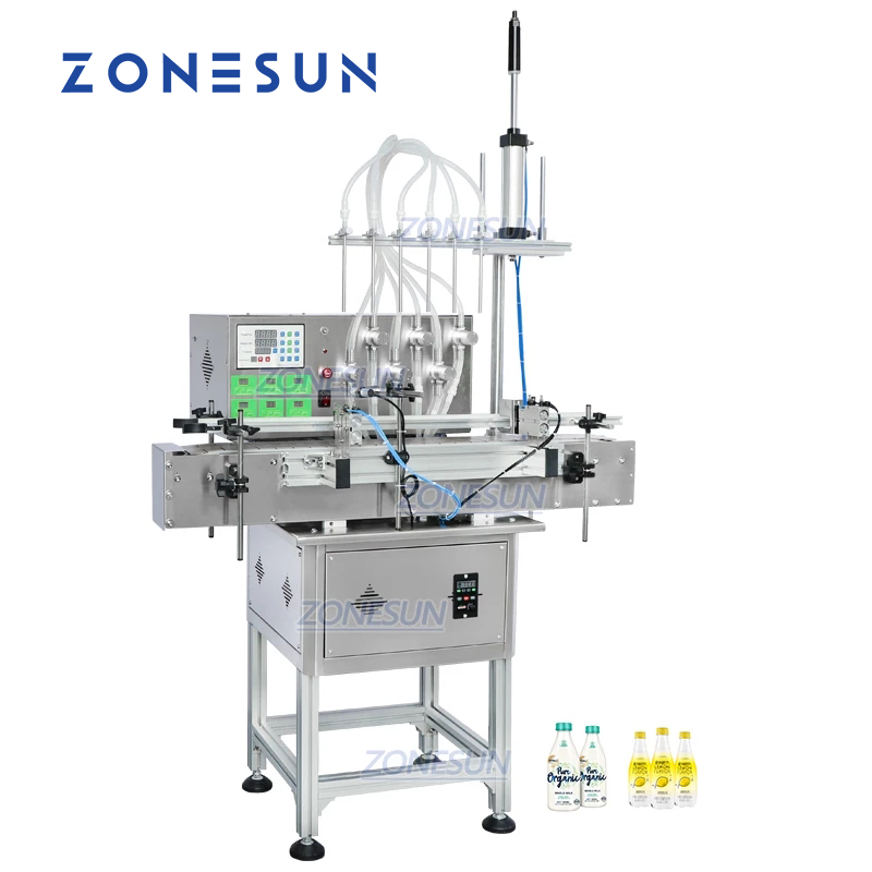 ZONESUN ZS-DTMP6M 6-Nozzle Magnetic Pump Liquid Filling Machine