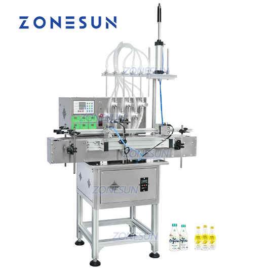 ZONESUN ZS-DTMP6M 6-Nozzle Magnetic Pump Liquid Filling Machine