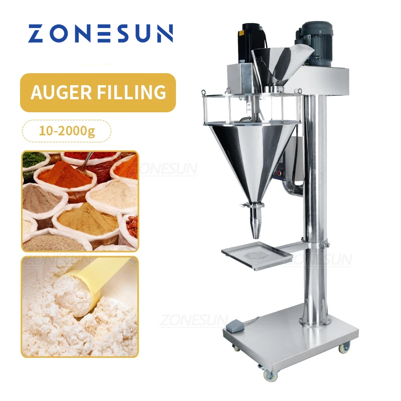 ZONESUN ZS-FM100L Semi Automatic Auger Powder Filling Machine