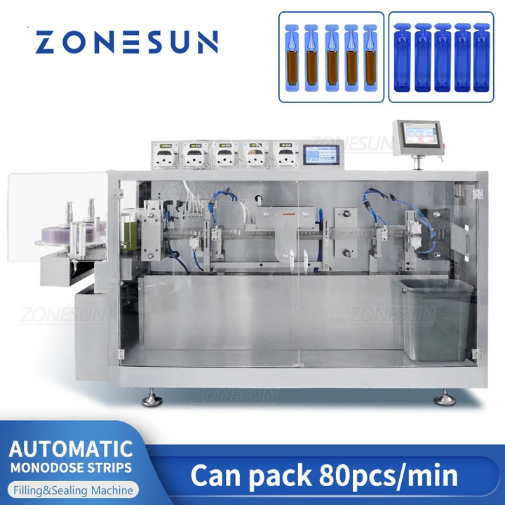 ZONESUN ZS-FS120 Monodosis-Streifen-Flüssigkeitsabfüll- und Versiegelungsmaschine