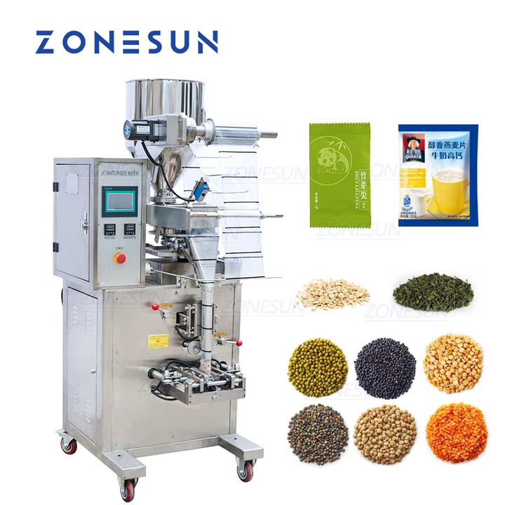 Macchina automatica per riempimento e sigillatura di polveri ZONESUN ZS-K100 – Con stampante di data