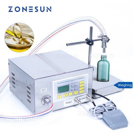 ZONESUN ZS-GP631 Semi-Automatic Oil Filling Machine with Weighing