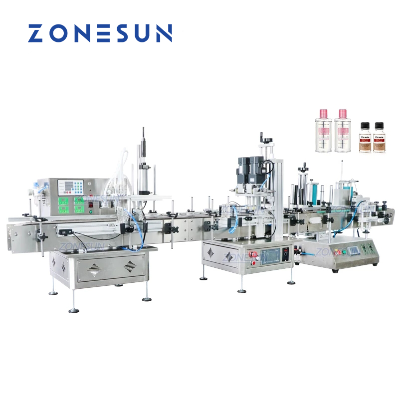 ZONESUN ZS-FAL180C4 Desktop Liquid Filling Capping Labeling Machine