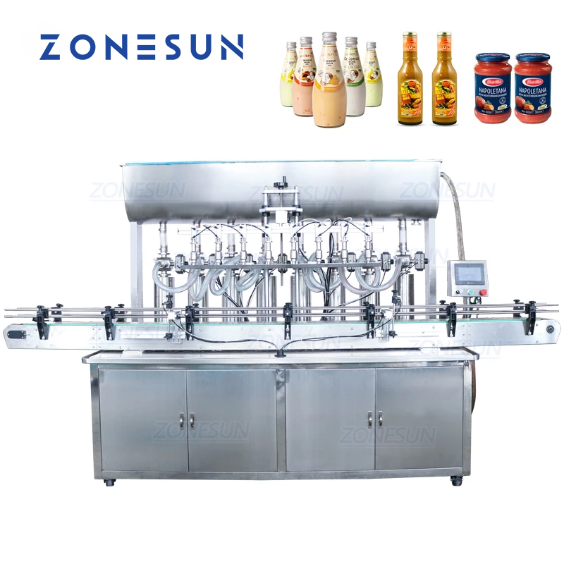 ZONESUN ZS‑YT8T‑8G Automatic Paste & Liquid Filling Machine
