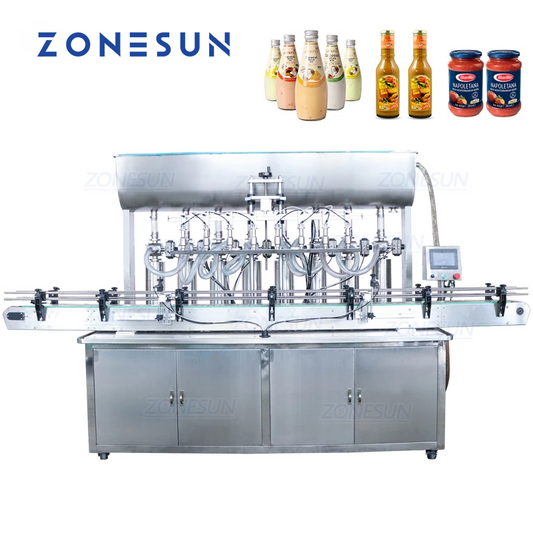 ZONESUN ZS‑YT8T‑8G Automatic Paste & Liquid Filling Machine