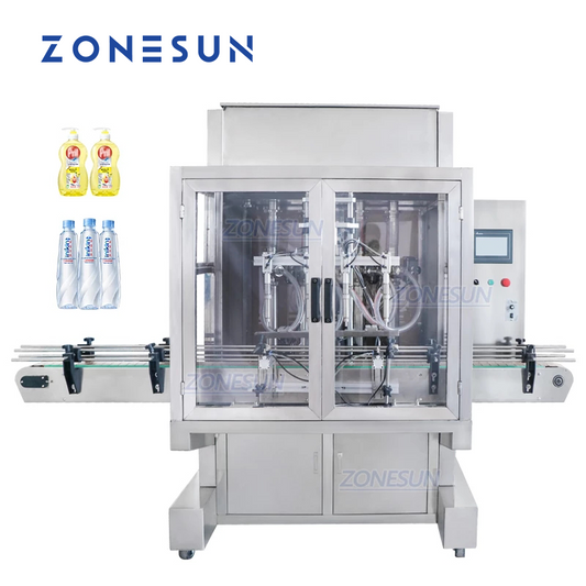 ZONESUN ZS-SV4G Automatic Servo Paste Filling Machine with 4 Nozzles