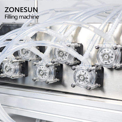 ZONESUN ZS-DTPP6B 6-Head Peristaltic Pump Liquid Filling Machine