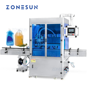 ZONESUN ZS-VTGF2 Automatische Servo-Zahnradpumpen-Abfüllmaschine mit Tracking-Funktion für viskose Flüssigkeiten, Reinigungsmittel & Lotionen