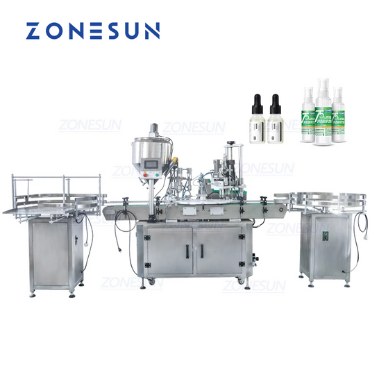 ZONESUN Small Vial Liquid Filling & Capping Automatic Production Line