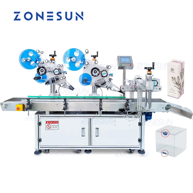 ZONESUN ZS-TB833S Automatic Double-Sided Corner Labeling Machine
