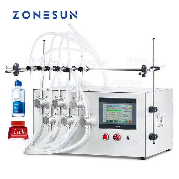 Máquina de llenado de líquidos con bomba magnética semiautomática ZONESUN ZS-MPZ6 