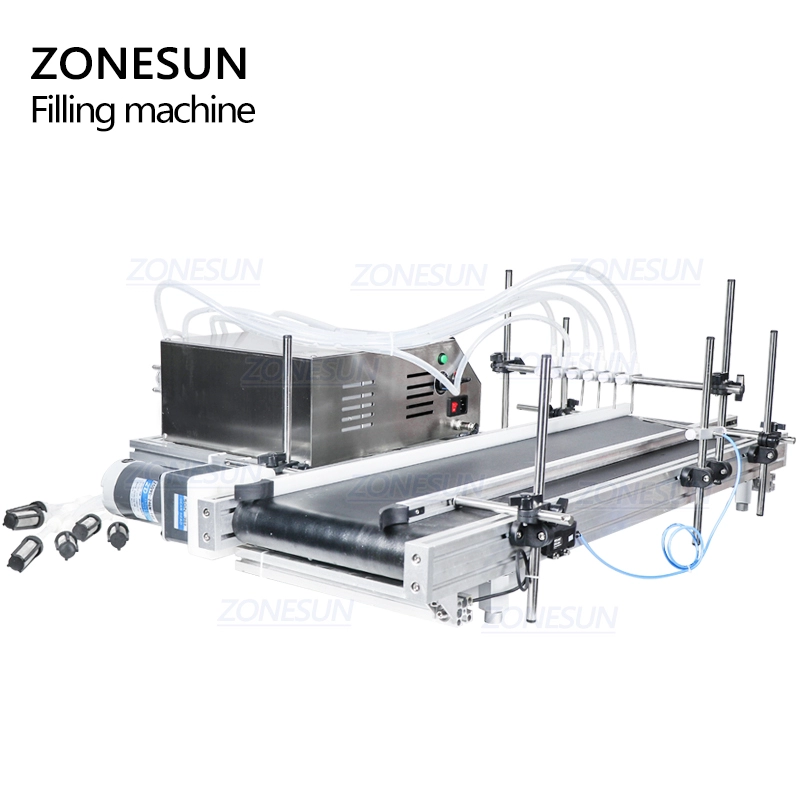 ZONESUN ZS-DTPP6B 6-Head Peristaltic Pump Liquid Filling Machine