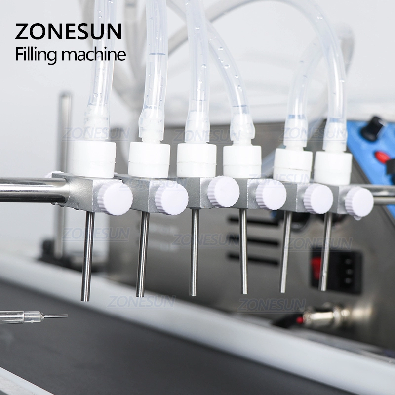ZONESUN ZS-DTPP6B 6-Head Peristaltic Pump Liquid Filling Machine