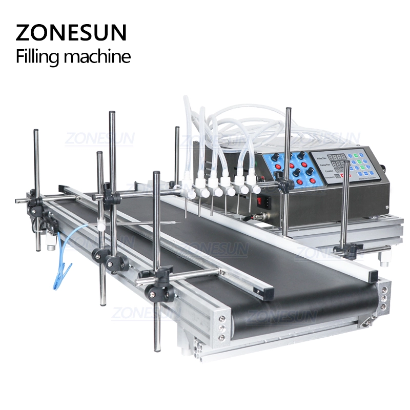 ZONESUN ZS-DTPP6B 6-Head Peristaltic Pump Liquid Filling Machine