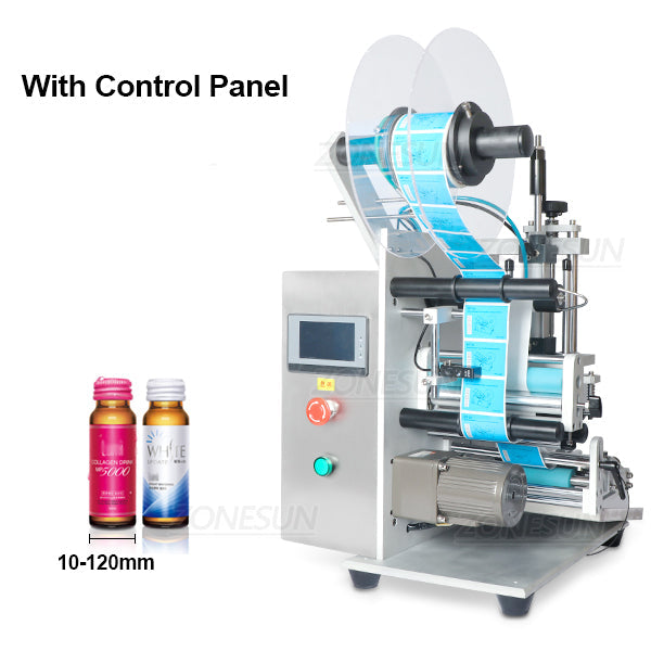ZONESUN ZS-TB100 Semi-Auto Round Bottle Single Double Sides Labeler