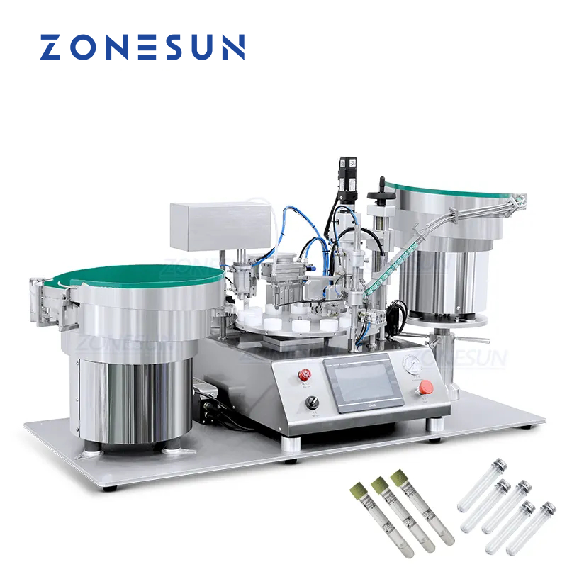 ZONESUN ZS-AFC16 Automatic Ceramic Pump Tube Filling Capping Machine
